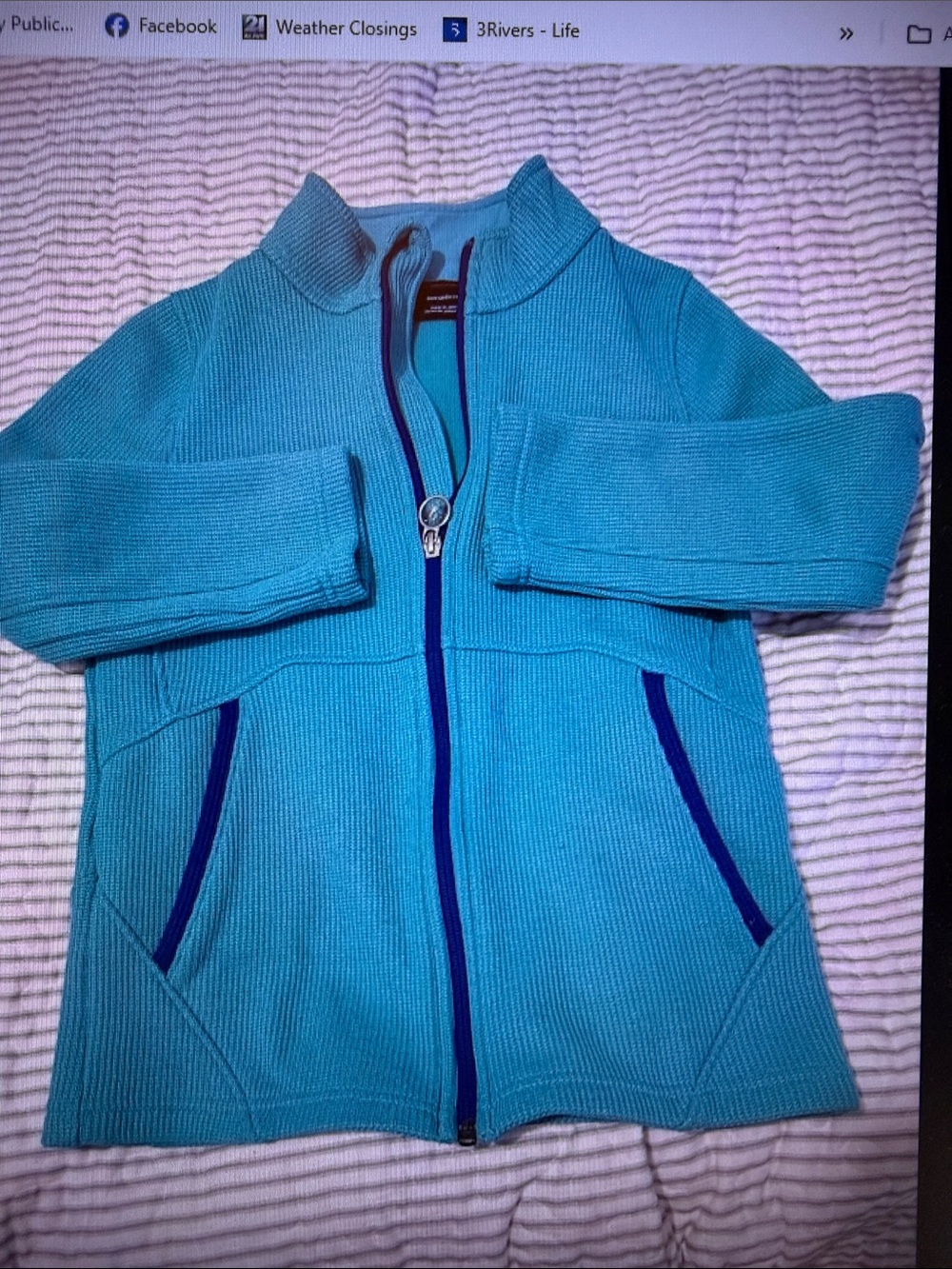 Kids' Spyder Zip-Front Knit Jacket